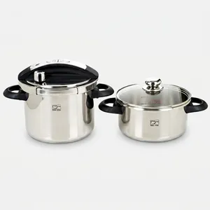 Pars Steel CHEF Twin Pressure Cooker 4 and 6 liter