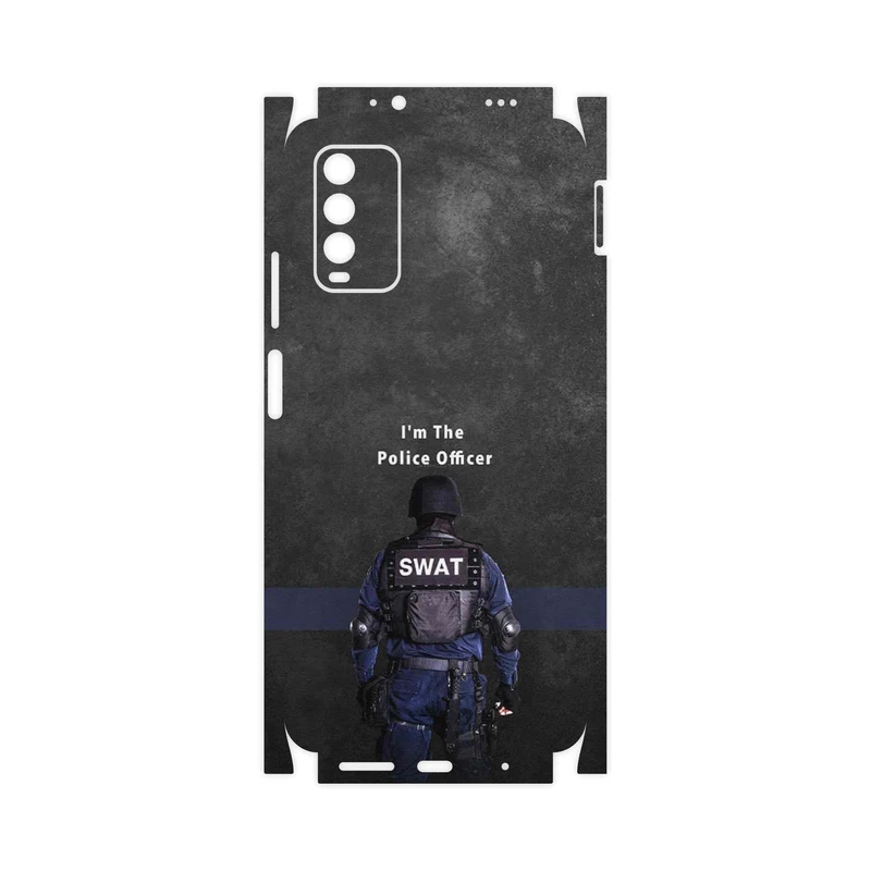 برچسب پوششی ماهوت مدل Police Officer-FullSkin مناسب برای گوشی موبایل شیائومی Redmi Note 9 4G