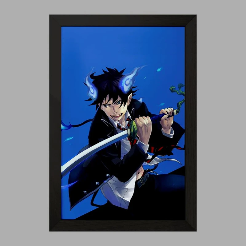 تابلو خندالو مدل رین انیمه جنگیر آبی  کد 16355