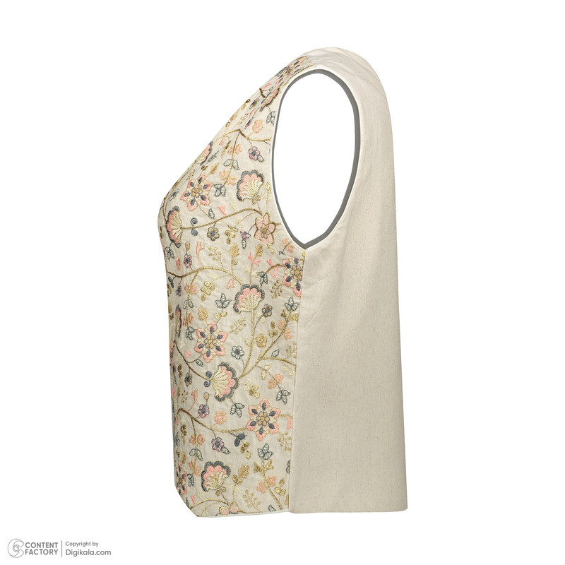 جلیقه زنانه مدل بهاره مجلسی آسترکشی و نوار مغذی کد 1021