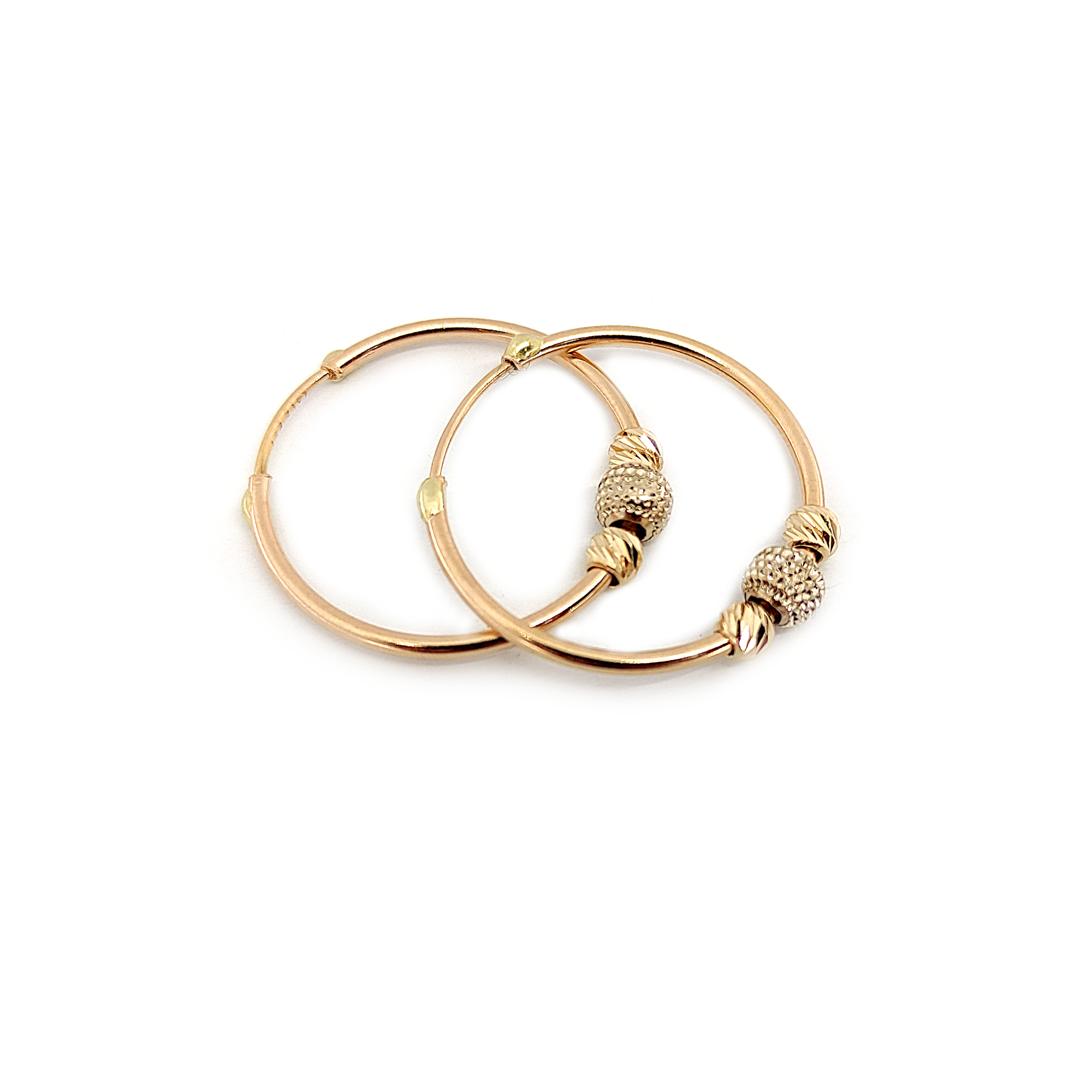 گوشواره حلقه ای طلا 18 عیار زنانه طلا و جواهرسازی افرا مدل البرنادو 149