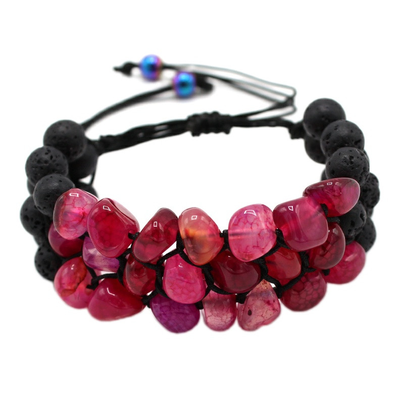 دستبند زنانه مدل عقیق ارغوان