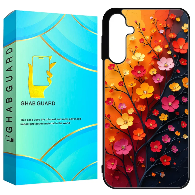کاور قاب گارد طرح گل مدل GCHPA55 مناسب برای گوشی موبایل سامسونگ Galaxy A55 5G