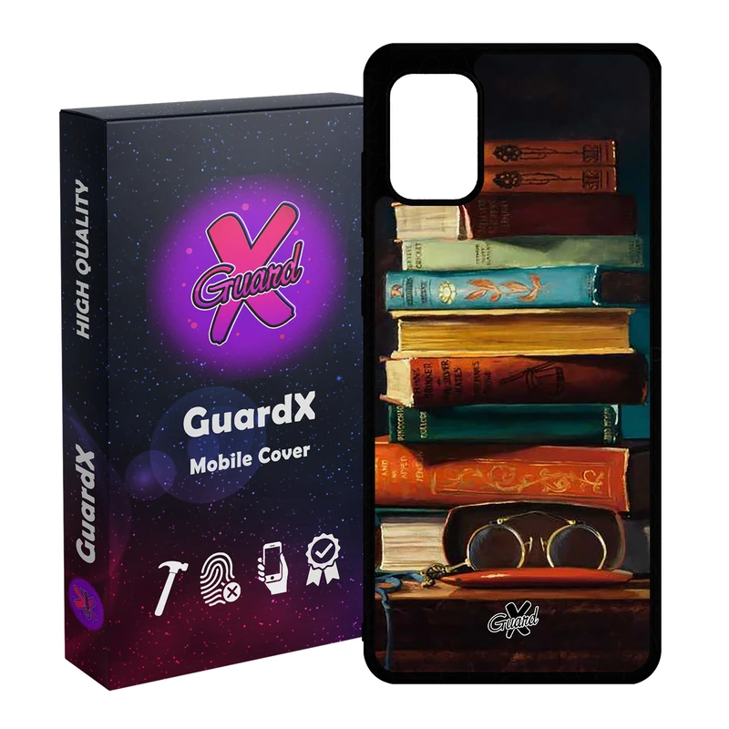 کاور گارد ایکس طرح کتاب مدل Glass10299 مناسب برای گوشی موبایل سامسونگ Galaxy A51