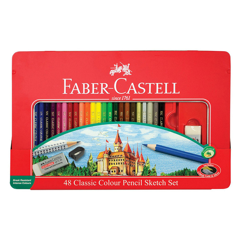 مداد رنگی 48 رنگ فابر کاستل مدل 158014