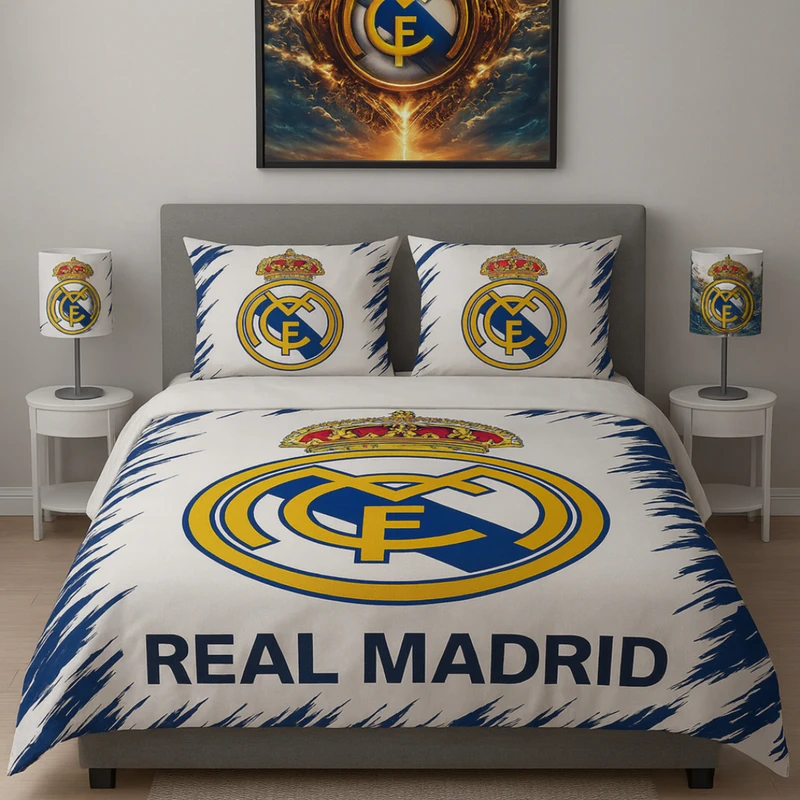 سرویس خواب 1 نفر 4 تکه شبنواز مدل رئال مادرید 