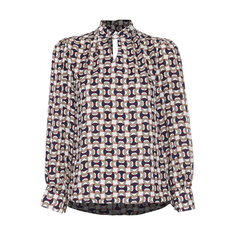 بلوز زنانه گردیه مدل 307263-nave cream