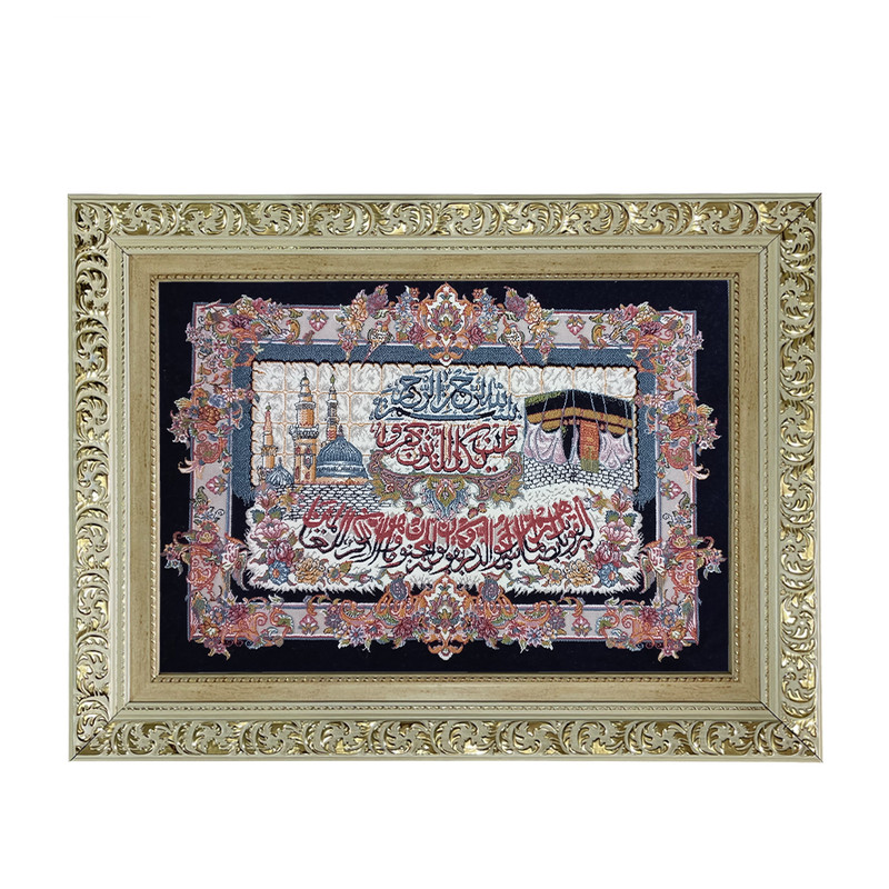 تابلو فرش ماشینی طرح دستبافت مدل وان یکاد کد 7596