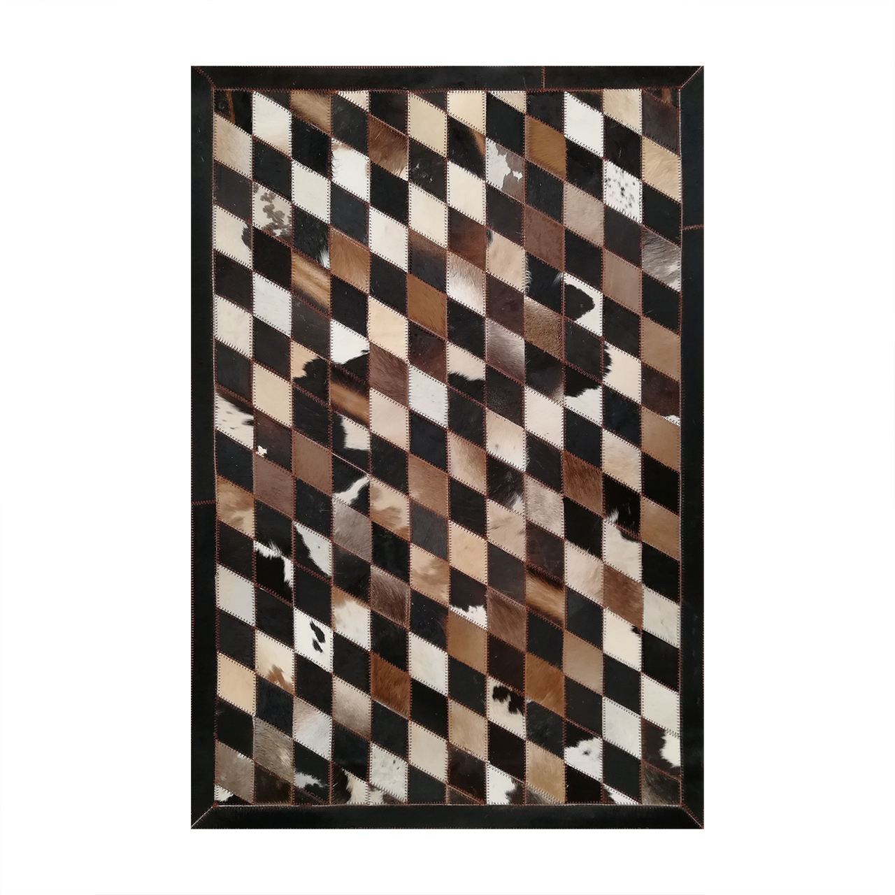 کلاژ فرش پوست و چرم کمالی مدل AD-0354