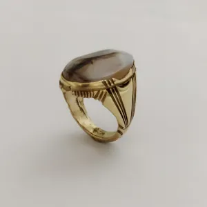 انگشتر مردانه مدل نگین دار 