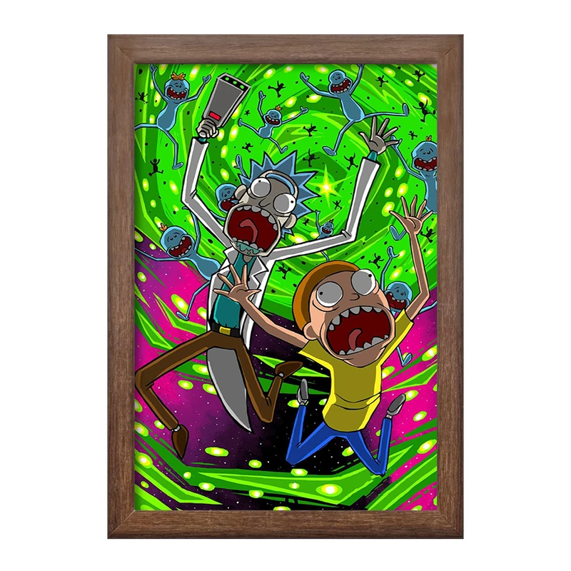 تابلو خندالو طرح ریک و مورتی Rick and Morty  کد 3217