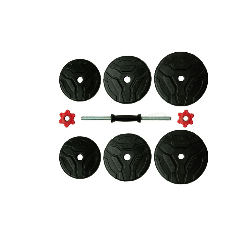 دمبل رادیس فیت مدل DVP-10-mix1 وزن 10 کیلوگرم بسته 2 عددی