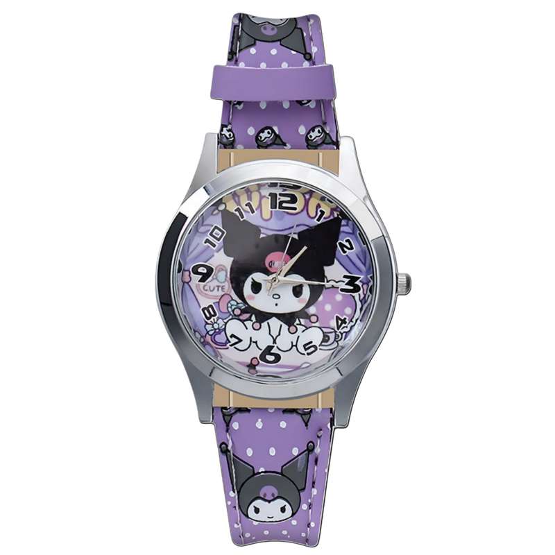 ساعت مچی عقربه‌ای کوارتز بچگانه مدل اسپرت بند چرم طرح کرومی