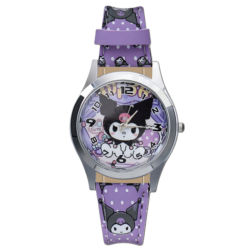 ساعت مچی عقربه‌ای کوارتز بچگانه مدل اسپرت بند چرم طرح کرومی