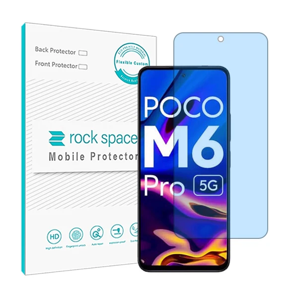 محافظ صفحه نمایش آنتی بلو راک اسپیس مدل HyBLU مناسب برای گوشی موبایل شیائومی Poco M6 Pro