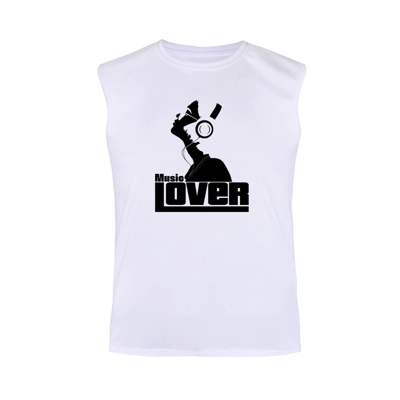 تاپ دخترانه مدل MUSIC LOVER کد Sh051 رنگ سفید
