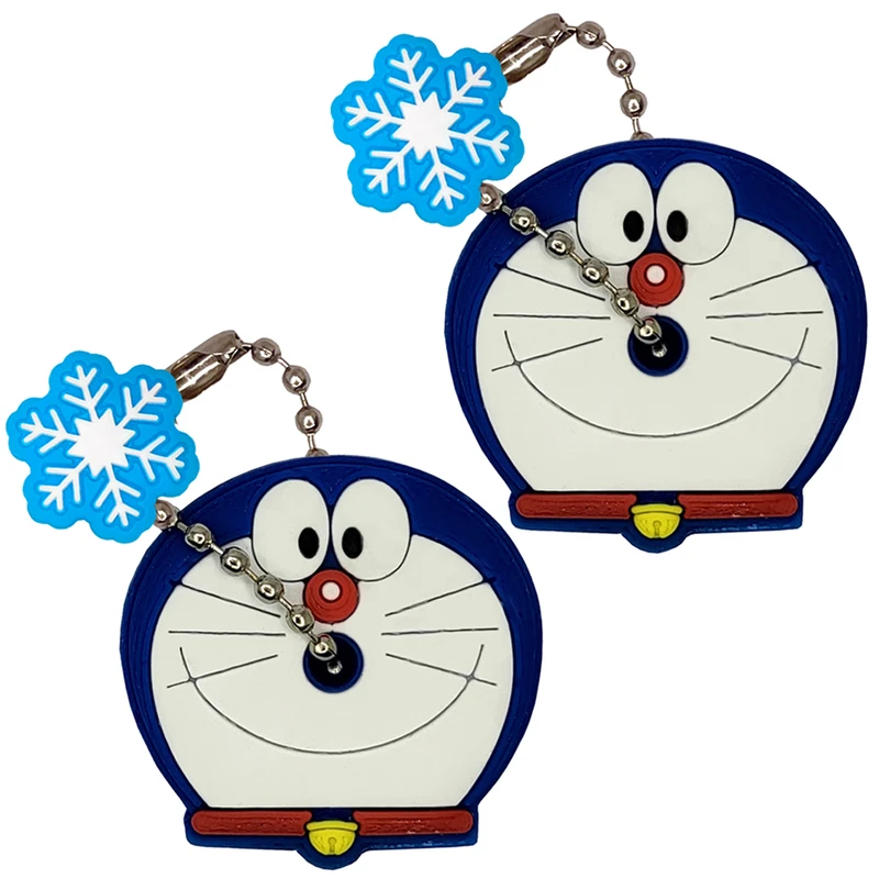 کاور کلید مدل Doraemon T04 به همراه آویز مجموعه 2 عددی