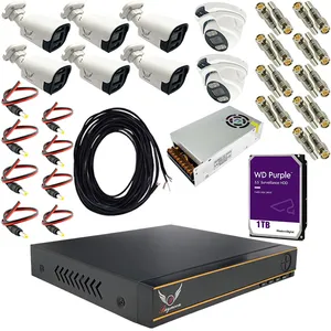 Raymoon Security Camera Security System 2 Megapixel Code RP-2M-8C-01