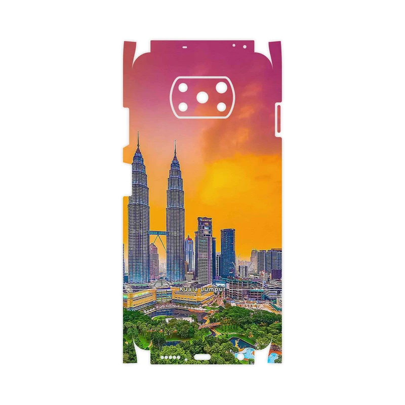 برچسب پوششی ماهوت مدل City of Kuala Lumpur-FullSkin مناسب برای گوشی موبایل شیائومی Poco X3 NFC