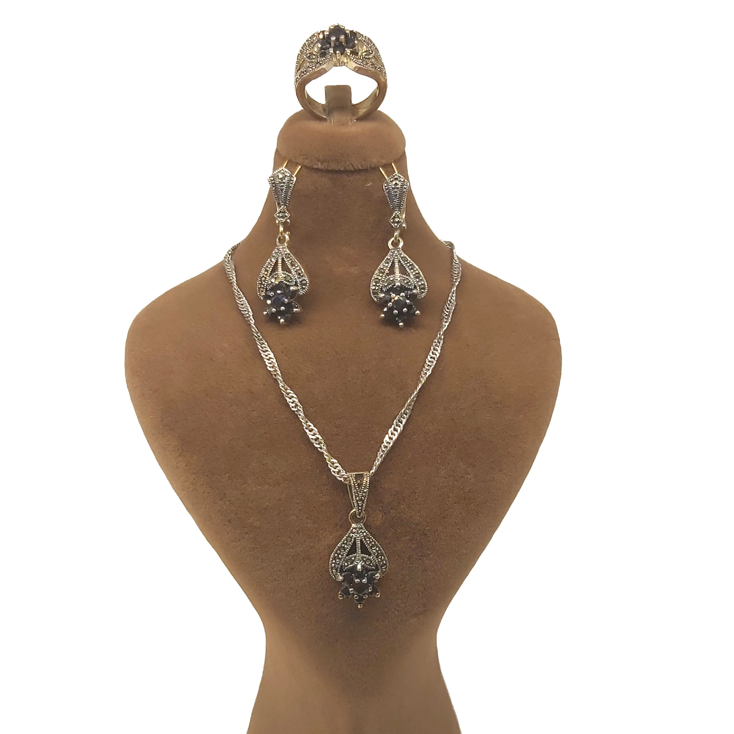 نیم ست نقره زنانه مدل 0890