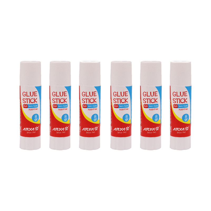 چسب ماتیکی آریا کد AT-143-8 بسته 6 عددی