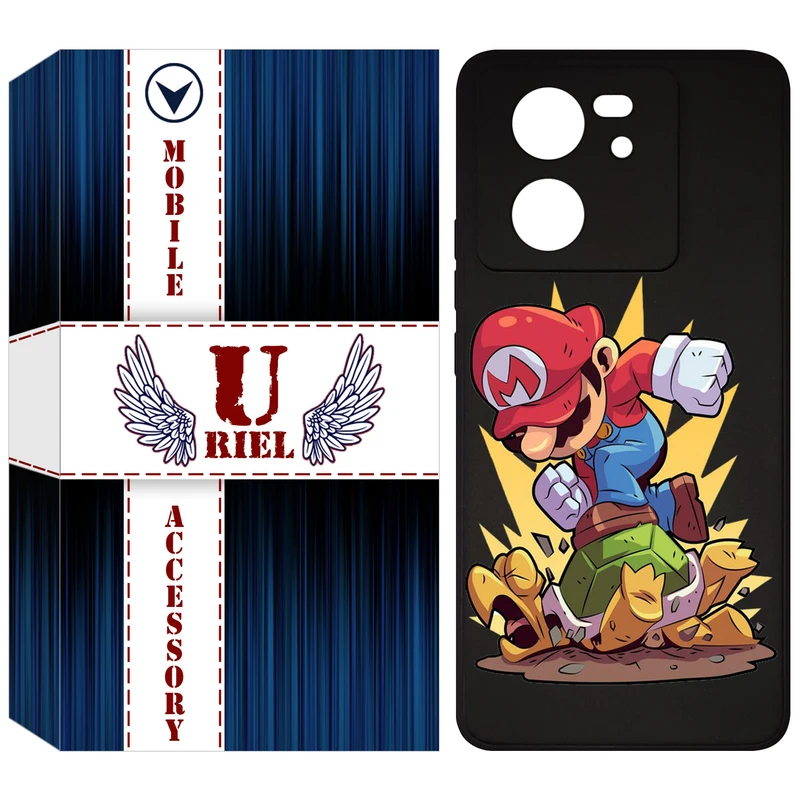 کاور یوریل قاب مدل KSH کد 64 طرح ماریو مناسب برای گوشی موبایل شیائومی 13T / 13T Pro / Redmi K60 Ultra