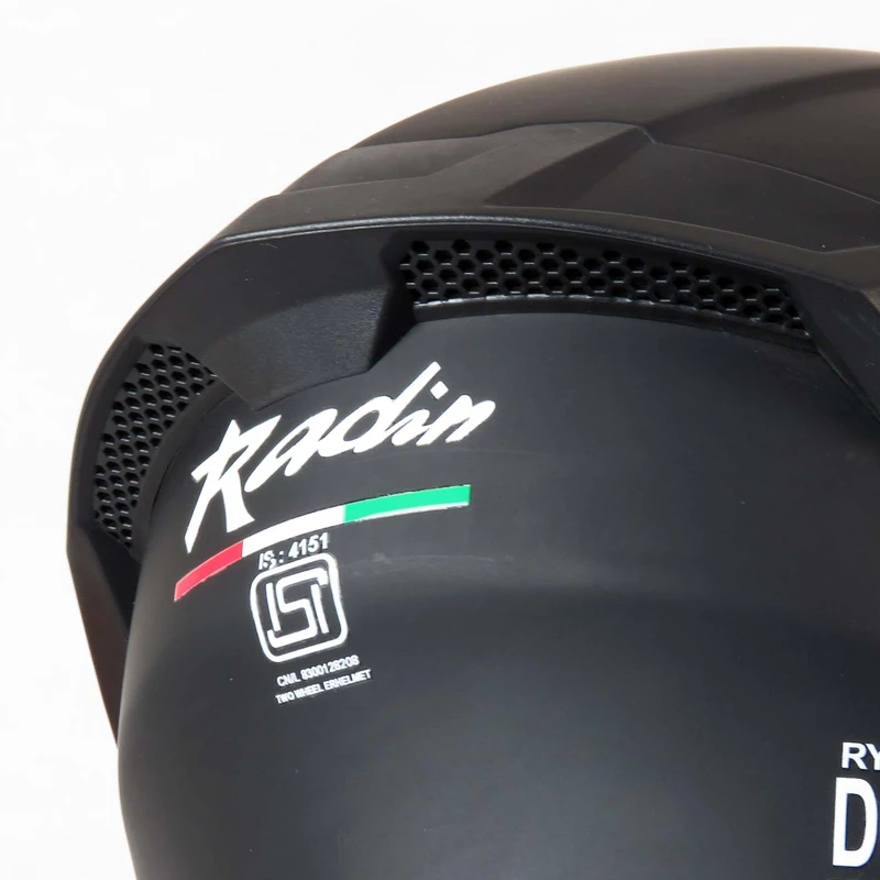 عکس شماره 10 : کلاه کاسکت فک متحرک رادین مدل shadow black کد 1941