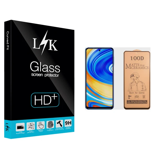 برای محافظ صفحه نمایش سرامیکی ال کی مدل +LITE مناسب گوشی موبایل شیائومی Redmi Note 9 Pro Max