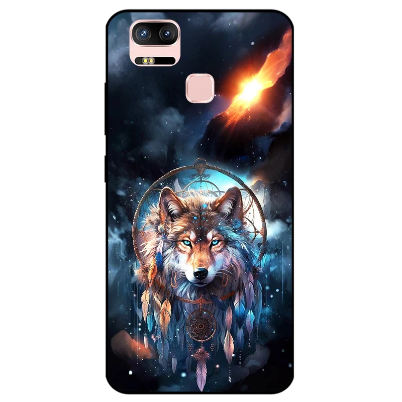 کاور مگافون طرح گرگ و دریم کچر مدل 8005 مناسب برای گوشی موبایل ایسوس Zenfone 3 / ZE552KL