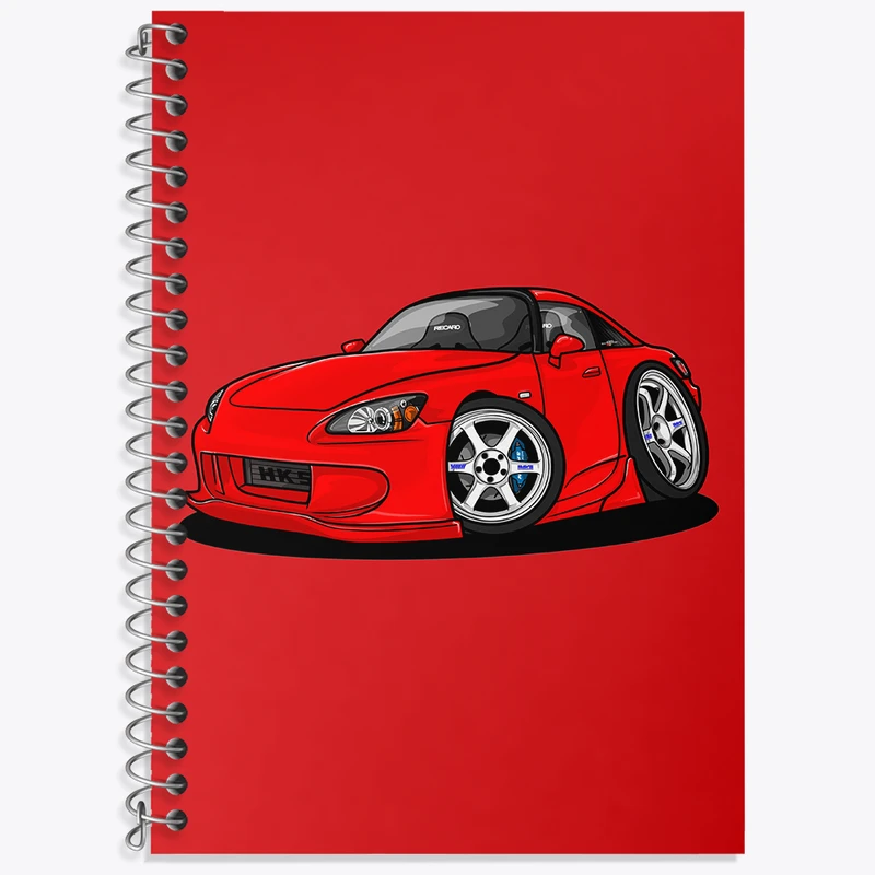 دفتر زبان 50 برگ خندالو مدل سه خط طرح ماشین اسپرت کد N1722