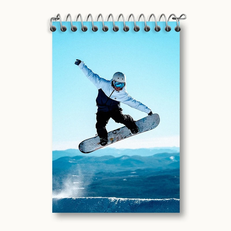 دفتر یادداشت 50 برگ خندالو مدل ورزش اسکی کد F1273