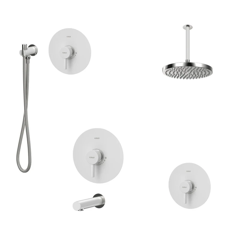 ست شیرآلات کسری مدل کویین توکار مجموعه 6 عددی