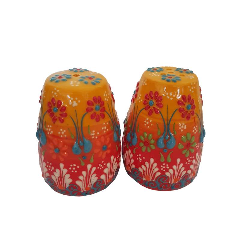   نمکدان میناکاری مدل نقش برجسته کد 2006 بسته 2 عددی