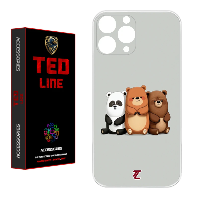 کاور تد لاین طرح خرسی کد 1128 مناسب برای گوشی موبایل اپل Iphone 11 Pro Max
