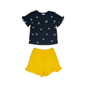 ست تی شرت و شلوارک نوزادی پاپو مدل rebeca
