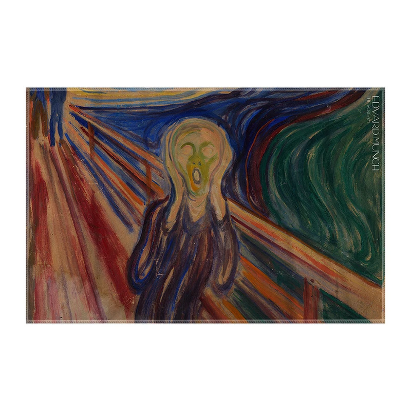 کاغذ کادو ترمه طراحان ایده مدل جیغ از ادوارد مونک کد art0106