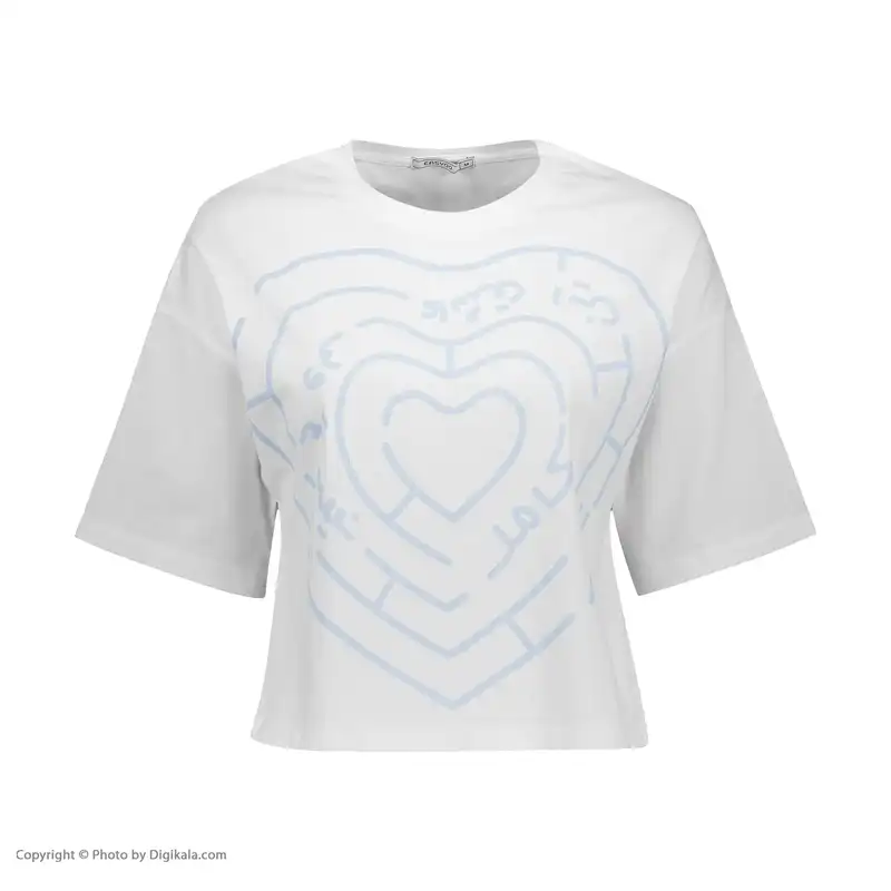 تی شرت آستین کوتاه زنانه ایزی دو مدل 218120901