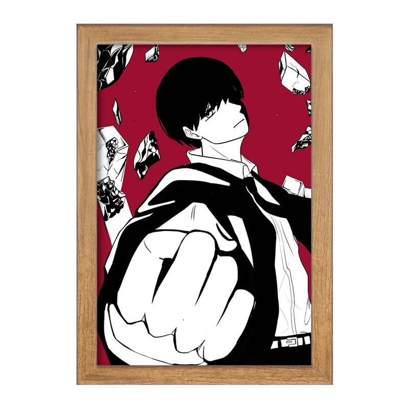 تابلو خندالو مدل انیمه ماشیل جادو و ماهیچه کد 27560