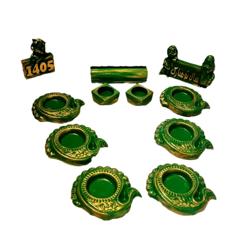 ست هفت سین طرح بته جقه مجموعه 11 عددی