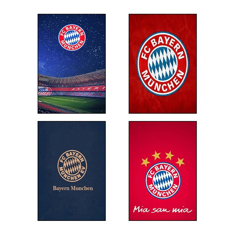 تابلو شاسي کارنيکا طرح بایرن مونیخ Bayern Munich کد 68632 مجموعه 4 عددی