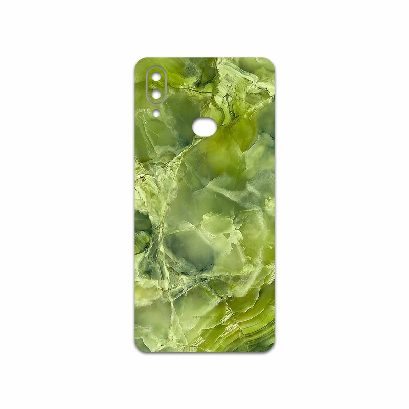 برچسب پوششی ماهوت مدل Green Crystal Marble مناسب برای گوشی موبایل سامسونگ Galaxy A10s