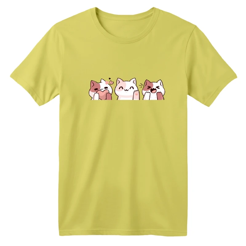 تی شرت آستین کوتاه بچگانه مدل سه گربه