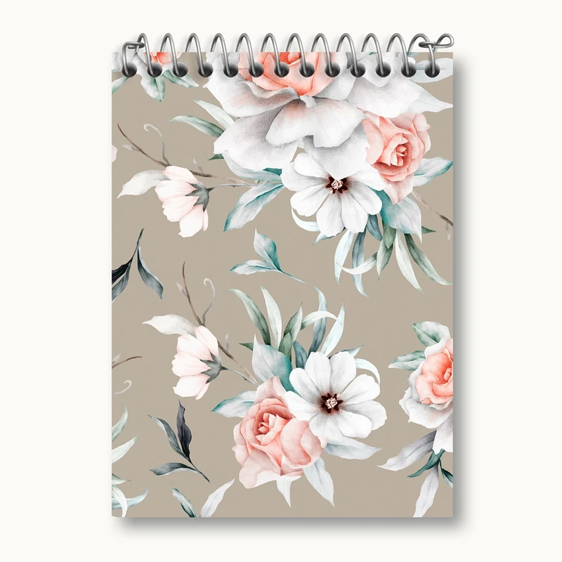 دفتر یادداشت 50 برگ خندالو مدل گل گلی کد 28996