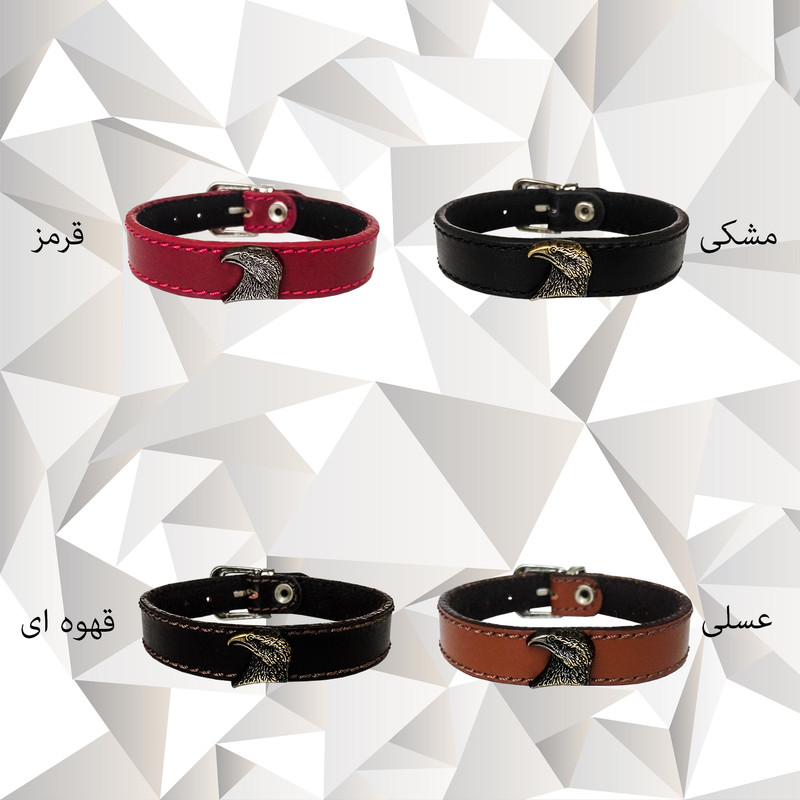 دستبند چرم وارک طرح عقاب مدل هوفر کد rb195 دستبند چرم وارک طرح عقاب مدل هوفر کد rb195