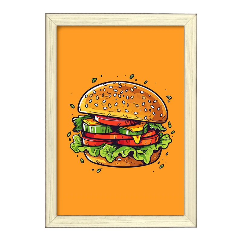 تابلو خندالو طرح فست فود (Fast Food) کد 36578