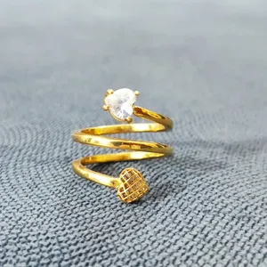  انگشتر طلا 18 عیار زنانه قیراط مدل GH181