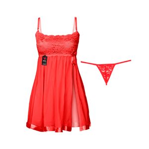 نقد و بررسی لباس خواب زنانه شباهنگ مدل New PRINCESS رنگ قرمز توسط خریداران