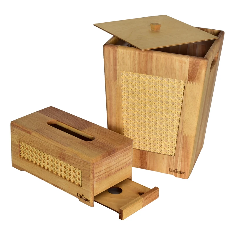 عکس شماره 9 : ست سطل و جای دستمال کاغذی یونیک کد 2969-un