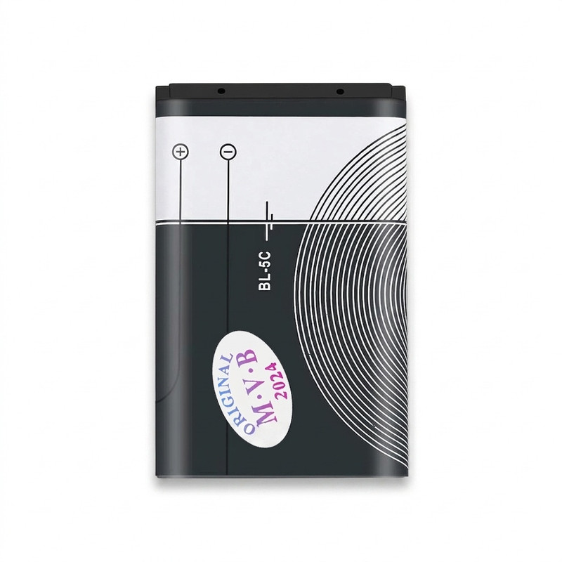 باتری موبایل ام وی بی مدل BL-5C ظرفیت 1020 میلی آمپر ساعت مناسب برای گوشی موبایل نوکیا 105 / 106 / 107 / 1200 / 1280