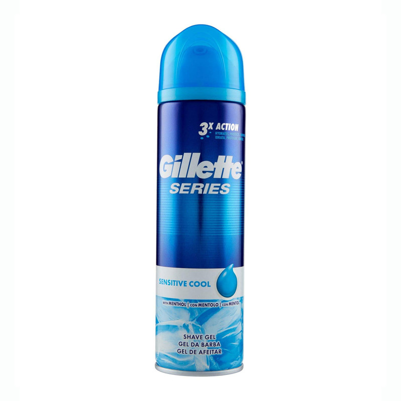 ژل اصلاح ژیلت مدل Sensitive Cool حجم 200 میلی لیتر ژل اصلاح ژیلت مدل Sensitive Cool حجم 200 میلی لیتر